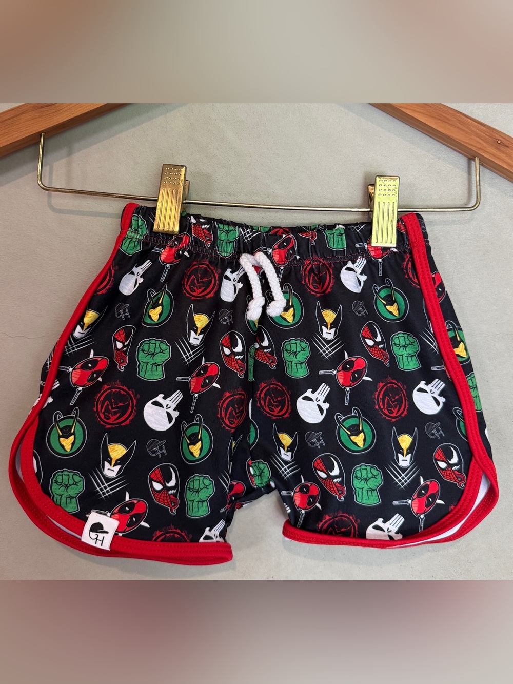 George Hats Marvel Track swim shorts 3T-4T